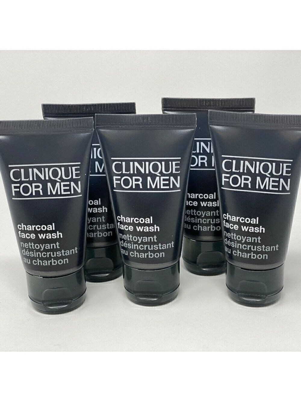 5pk- Clinique For Men Charcoal Face Wash- 1oz ea